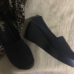Black Callisto shoes, size 10